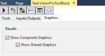 Visionpro Tool Block Graphics Options