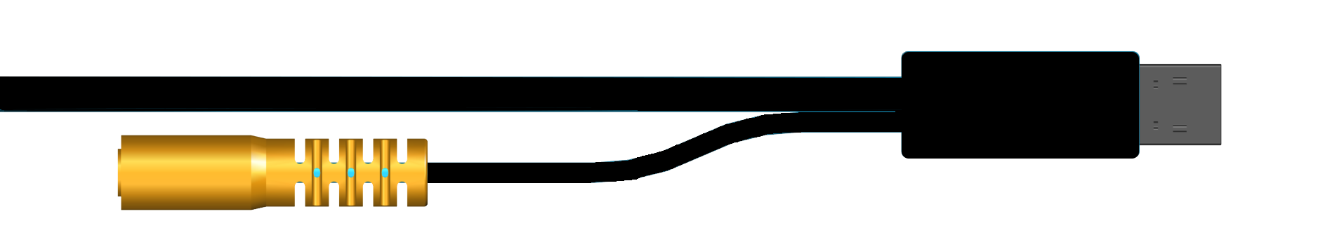 DC connector of USB-A.