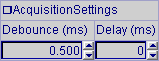 AcqusitionSettings data structure with the second parameter
