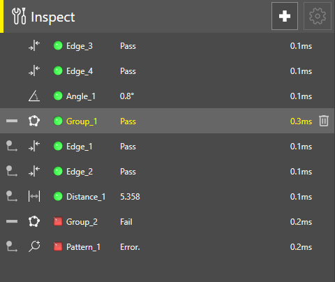 The image displays a list of tools organized into different groups using the Group tool.