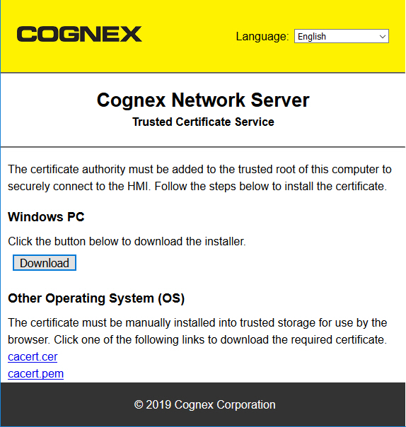 Launch the WebHMI in HTTPS Mode