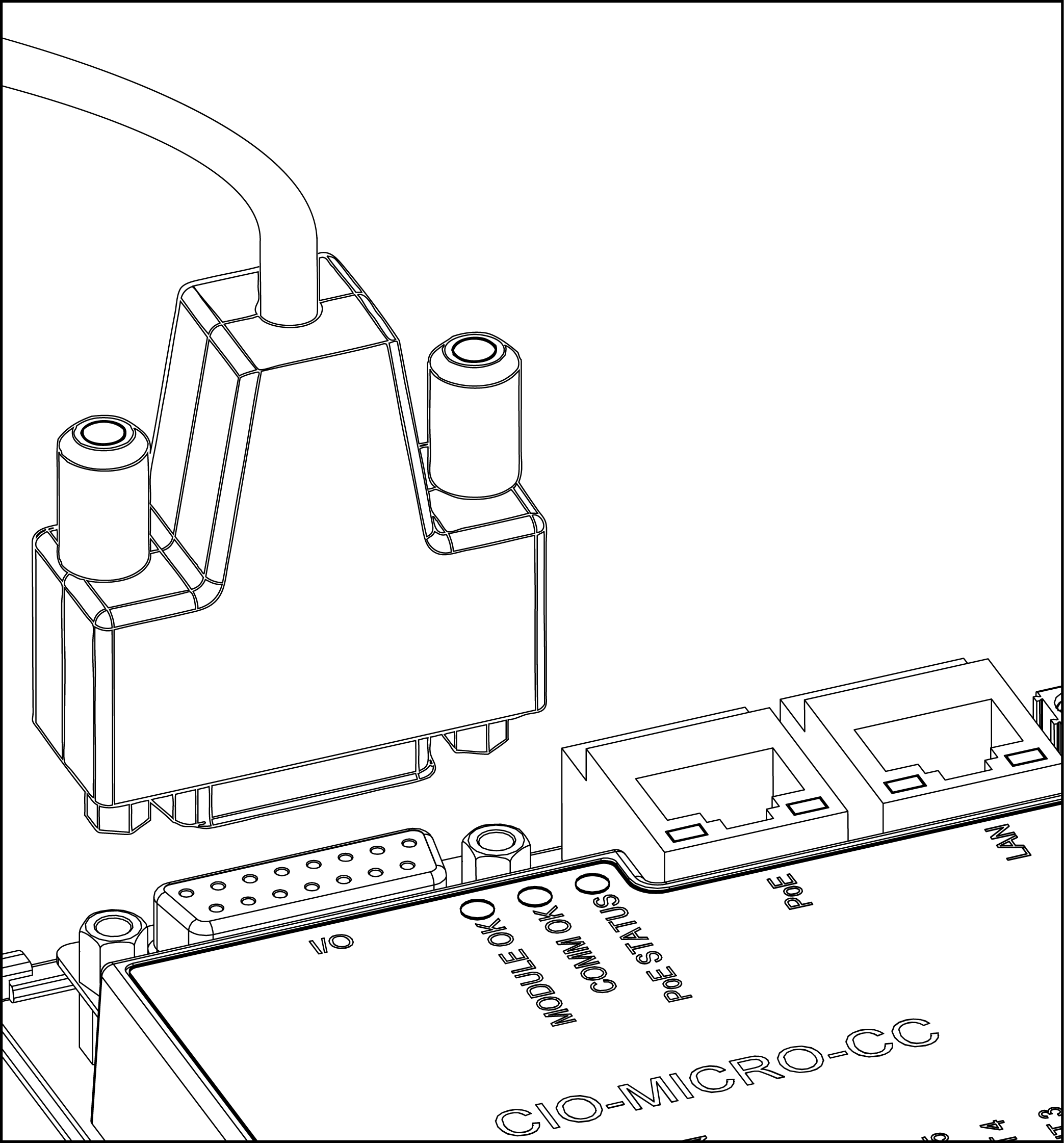 Connect the I/O Module Cable