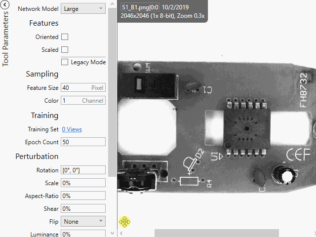 Blue Locate Tool – Feature Size