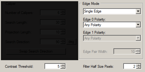Cognex Caliper Cog Find Corner Caliper Mode Settings