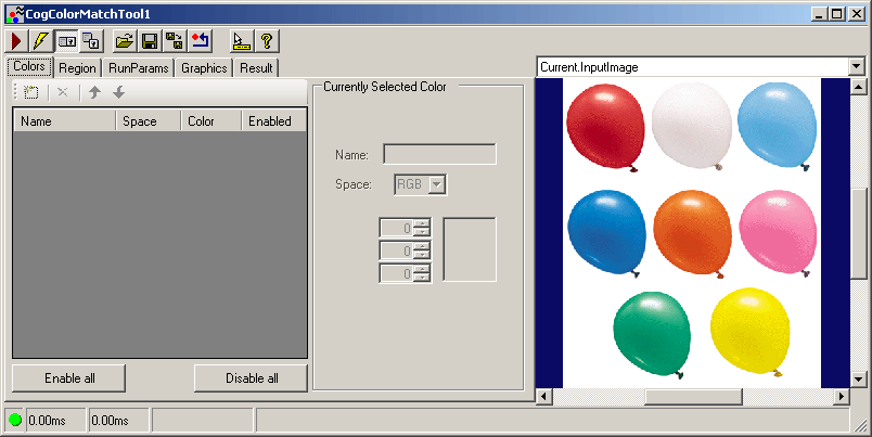 Cognex Color Match Color Match Color Match Whole Control