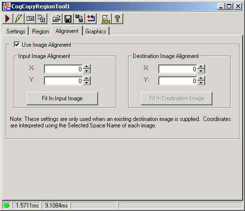Cognex Image Processing Copy Region Copy Region Alignment Tab
