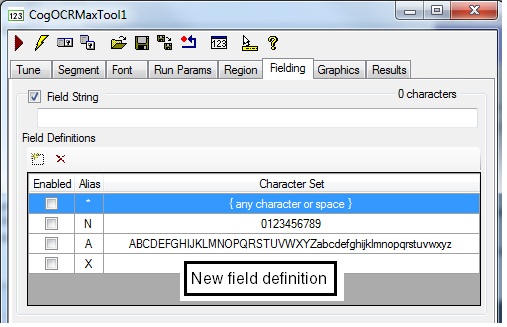 Identification OCR Walkthrough UseOCR New Field Definition