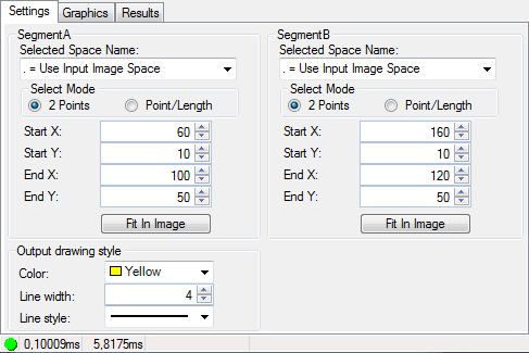 Cognex Dimensioning Create Segment Avg Segs Control Create Segment By Averaging Segments Settings Tab