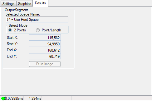 Cognex Dimensioning Create Segment Control Create Segment Results Tab