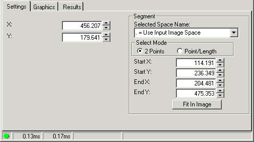 Cognex Dimensioning Distance Point Segment Control Distance Point Segment Settings Tab