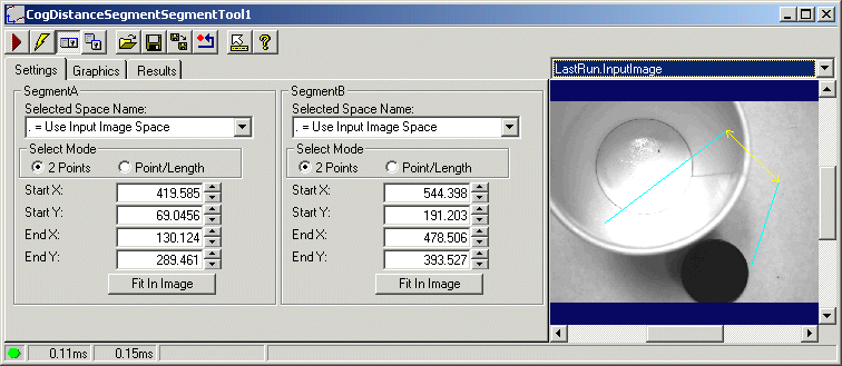 Cognex Dimensioning Distance Segment Segment Control Distance Segment Segment Whole Control