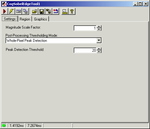 Cognex Image Processing Sobel Control Sobel Edge Settings Whole Pixel