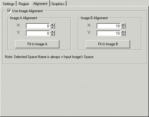 Cognex Image Processing Two Image Subtract Control common alignmenttab