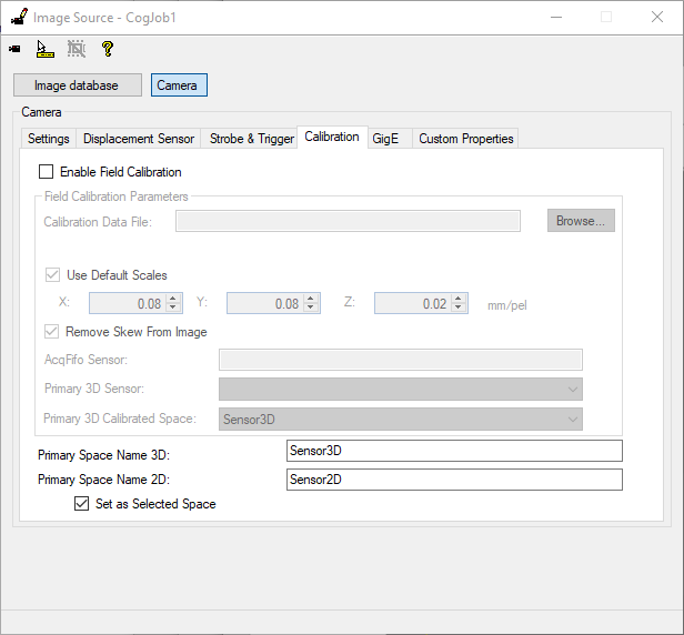Acquisition Profile Plus Walkthrough Calibration