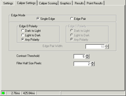 Cognex Caliper Cog Find Line Find Line Caliper Settings