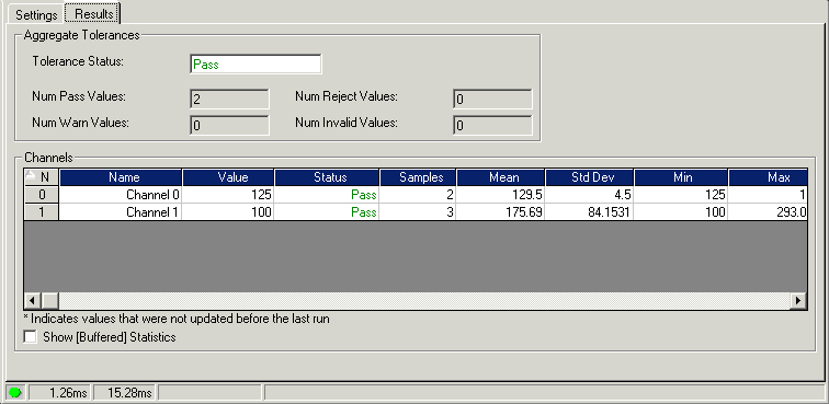 Cognex Core Data Analysis DATResults Tab