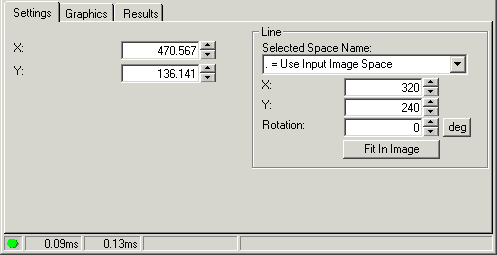 Cognex Dimensioning Distance Point Line Control Distance Point Line Settings Tab