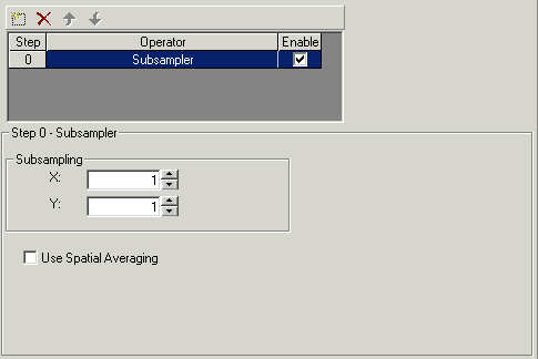 Cognex Image Processing One Image Control Subsampling Settings