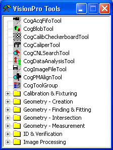 Cognex Tool Group Reference TGECToolbox Window
