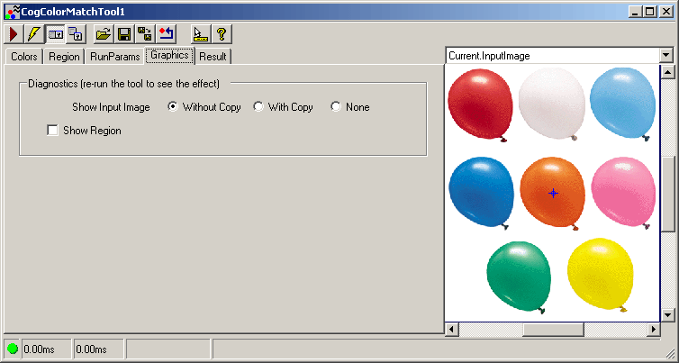 Cognex Color Match Color Match Color Match Graphics Tab