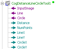 Cognex Dimensioning Distance Line Circle Control Distance Line Circle Terminals