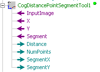 Cognex Dimensioning Distance Point Segment Control Distance Point Segment Terminals