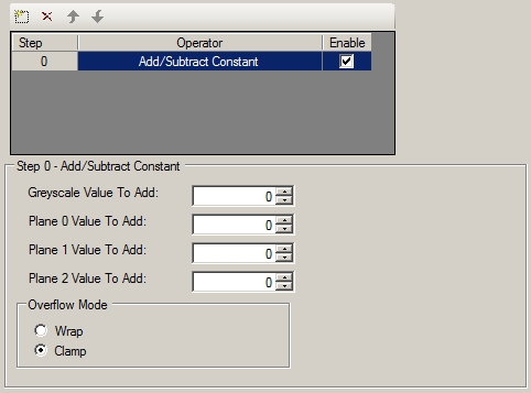 Cognex Image Processing One Image Control Add Subtract Settings