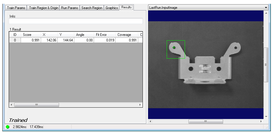 Cognex Patmax Align Reference Patmax Control Results