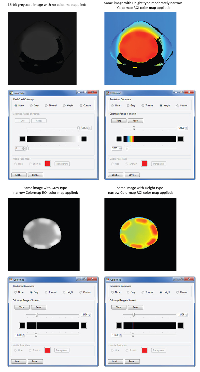 Display Images Walkthrough Color Map NarrowROIHeight Examples