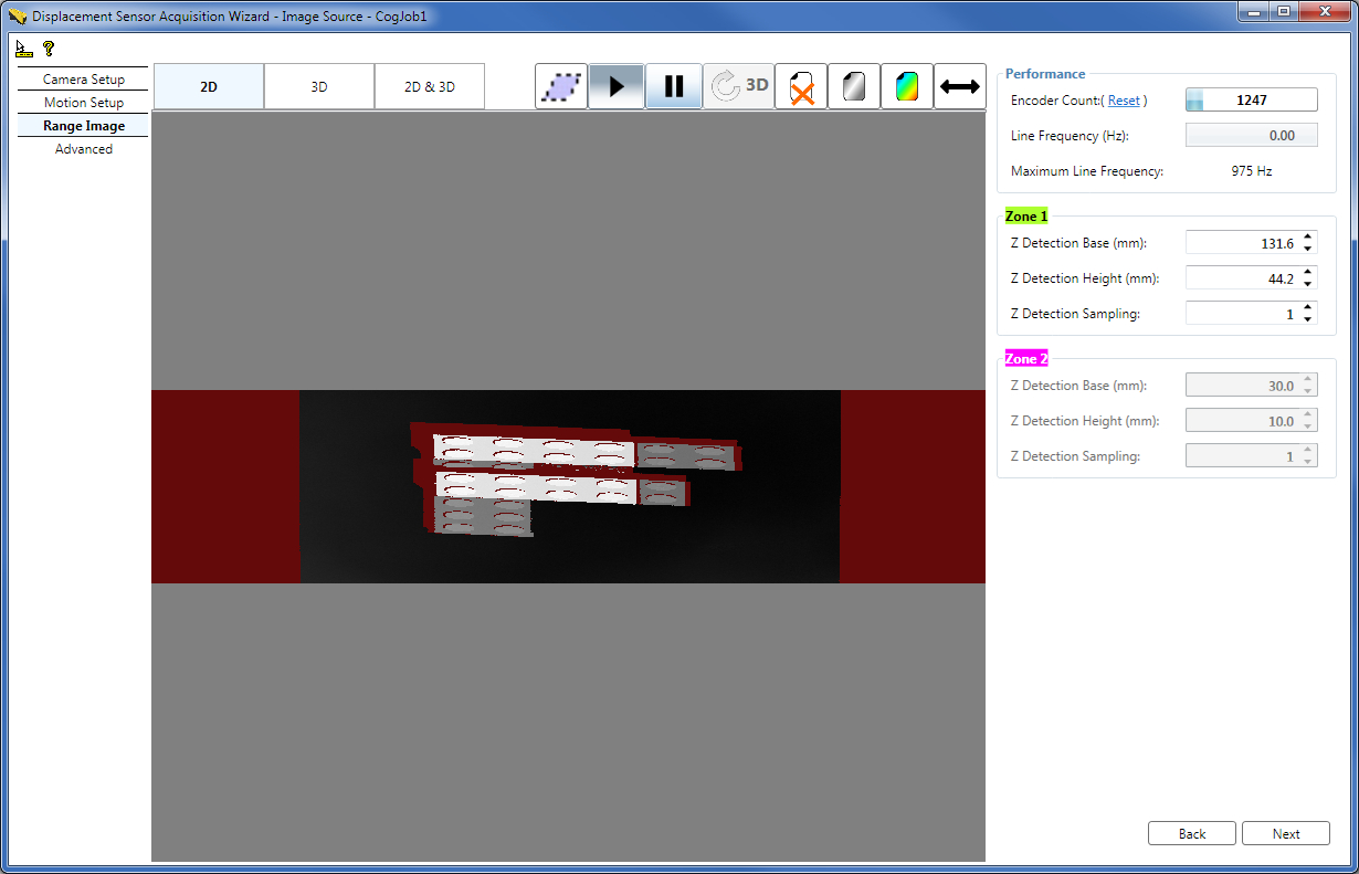 Acquisition Profile Plus Walkthrough DS 1000FCAcq Range Image