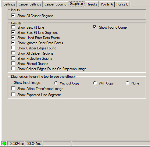 Cognex Caliper Cog Find Corner Find Corner Graphics Tab