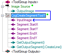 Cognex Dimensioning Create Segment Control Create Segment Terminals