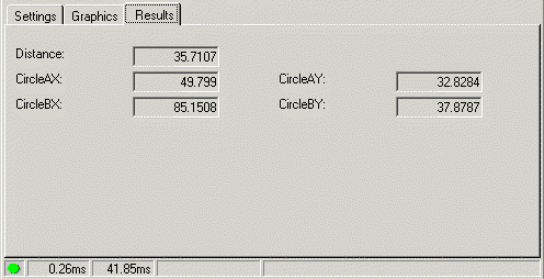 Cognex Dimensioning Distance Circle Circle Control Distance Circle Circle Results Tab