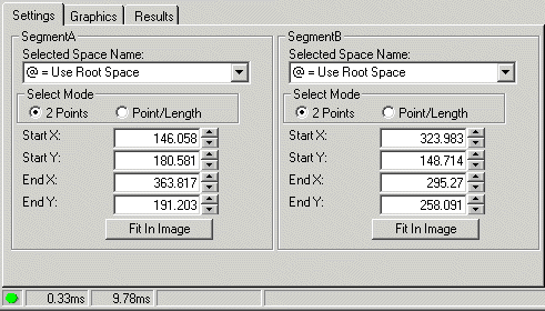 Cognex Dimensioning Intersect Segment Segment Control Intersect Segment Segment Settings Tab