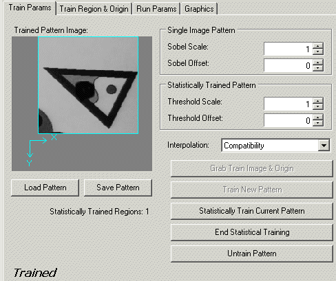 Cognex Pat Inspect Reference Pat Inspect Train Params Tab