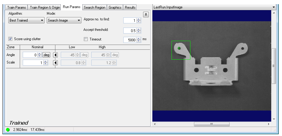 Cognex Patmax Align Reference Patmax Control Run Params