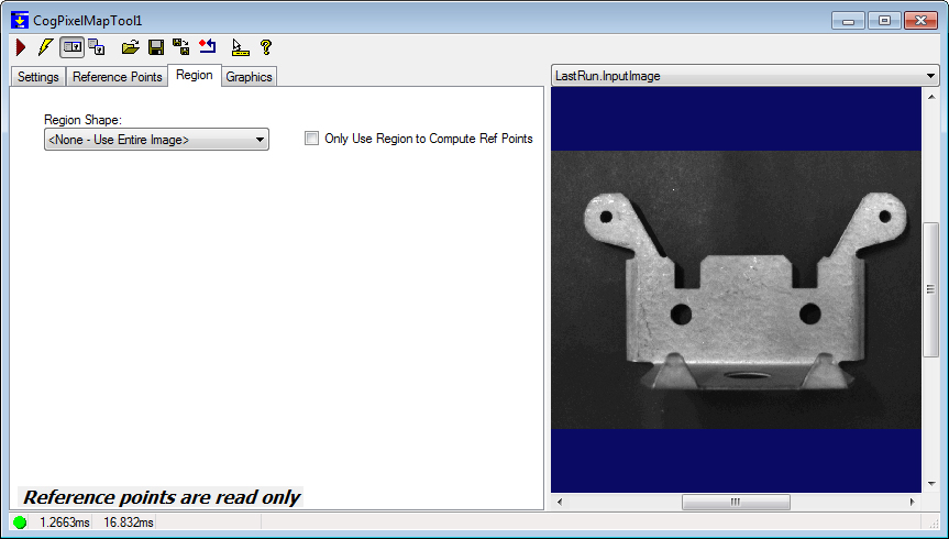 Cognex Pixel Map Pixel Map Region Tab