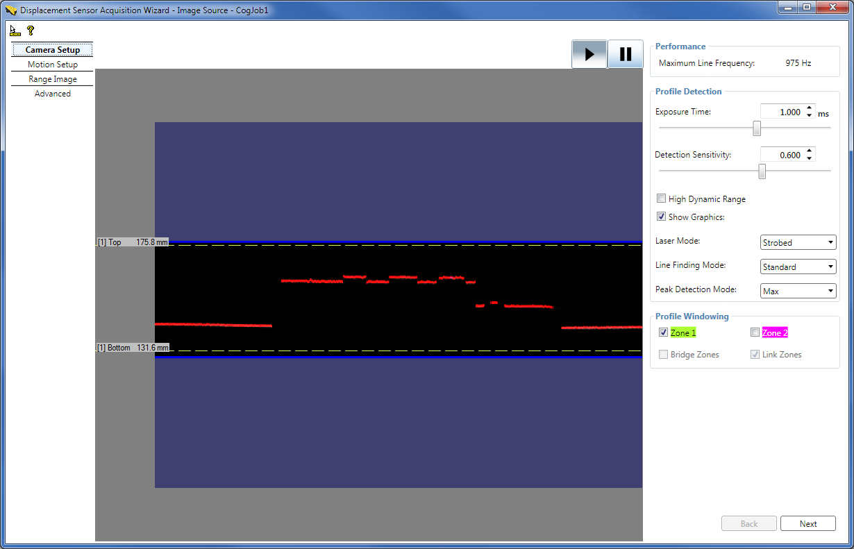 Acquisition Profile Plus Walkthrough DS 1000FCAcq Camera Setup