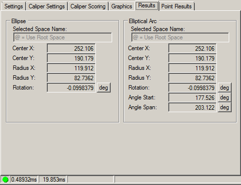 Cognex Caliper Cog Find Ellipse Find Ellipse Results Tab