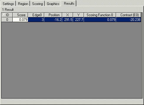 Cognex Caliper Reference Caliper Control Results