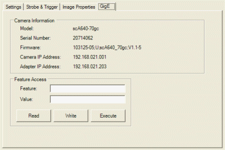 Cognex Core Acq Fifo Reference GigETab