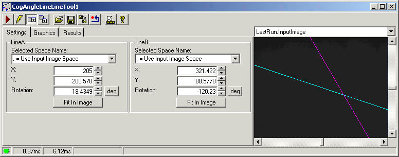 Cognex Dimensioning Angle Line Line Control Angle Line Line Whole Control