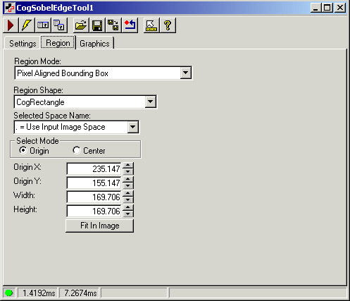 Cognex Image Processing Sobel Control Sobel Edge Region Tab