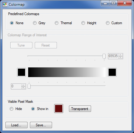 Display Images Walkthrough Colormap Window