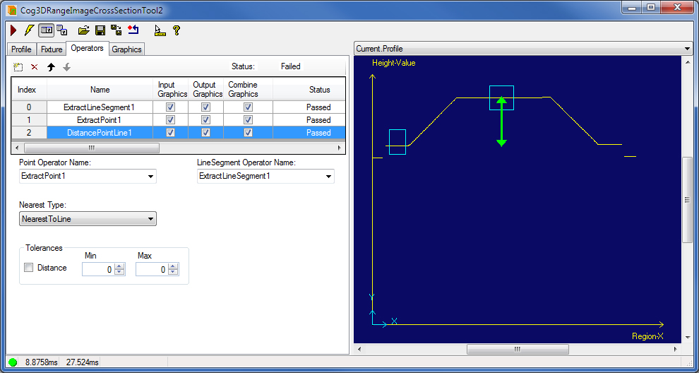 Image Processing Profile Plus Example 3DCross Section Operators 2