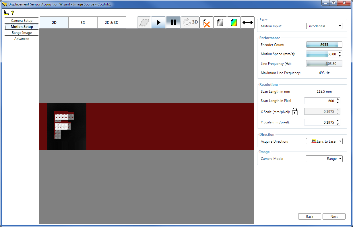 Acquisition Profile Plus Walkthrough Quick Setup Motion Setup