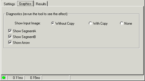 Cognex Dimensioning Distance Segment Segment Control Distance Segment Segment Graphics Tab
