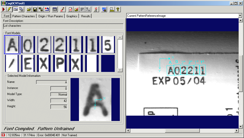 CognexOC OCV Tool OCVTool Whole Control