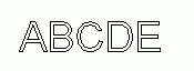 Identification OCR Theory OCRTool font outline
