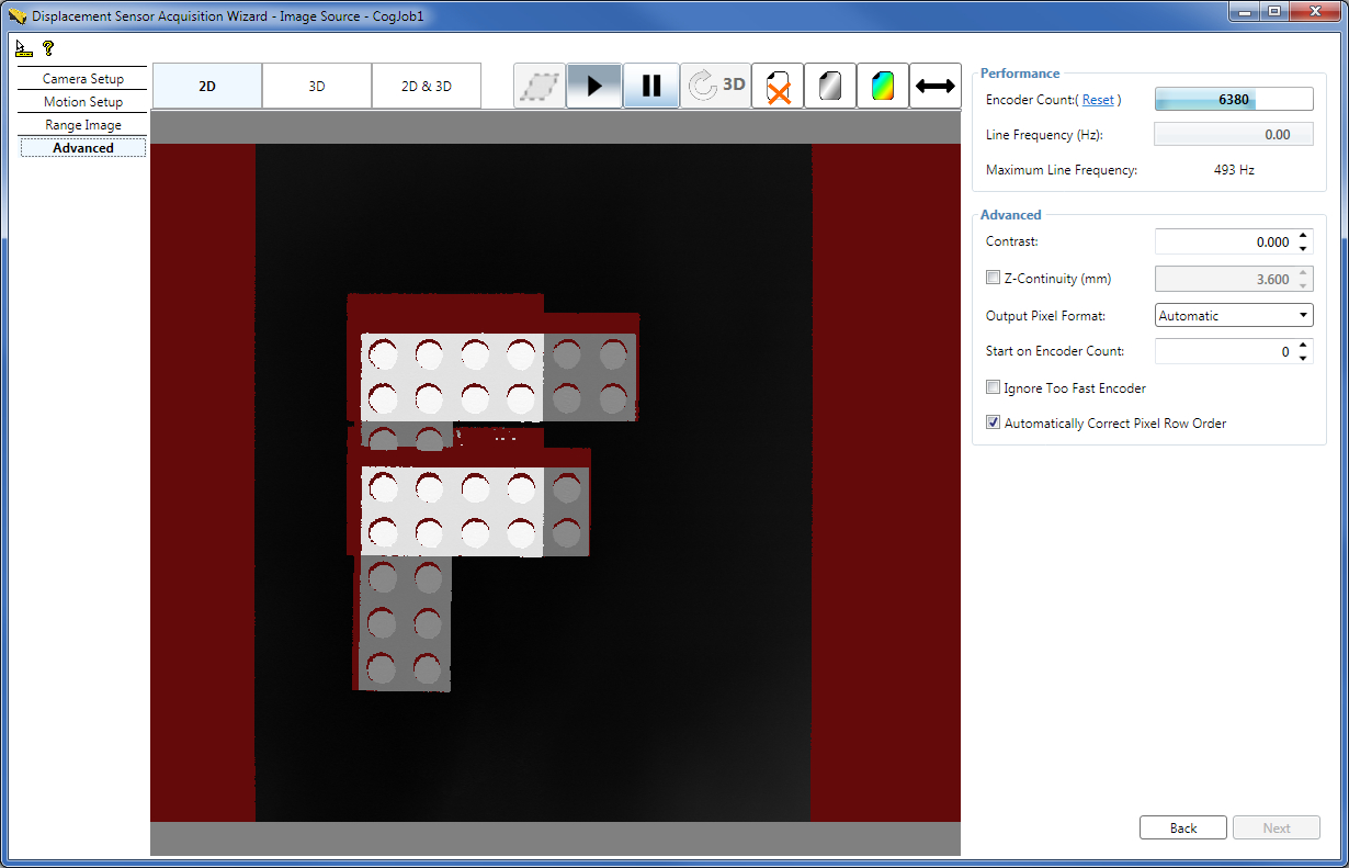 Acquisition Profile Plus Walkthrough Image Properties Advanced Tab